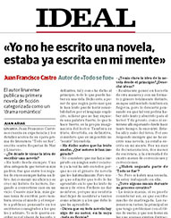 Entrevista diario IDEAL de Jaén sábado 22 julio de 2023
